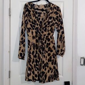 Dress Up animal print dress